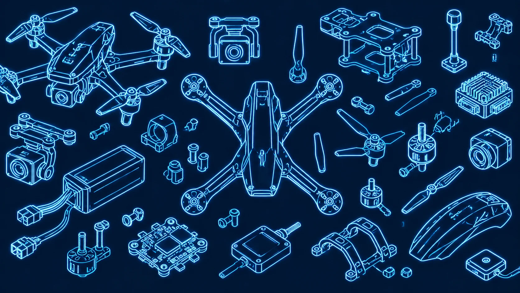 AI FPV drone platform components