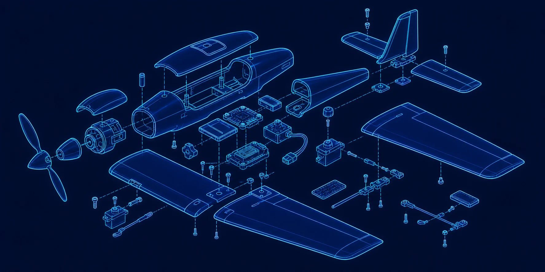 Fixed-wing aircraft platform components